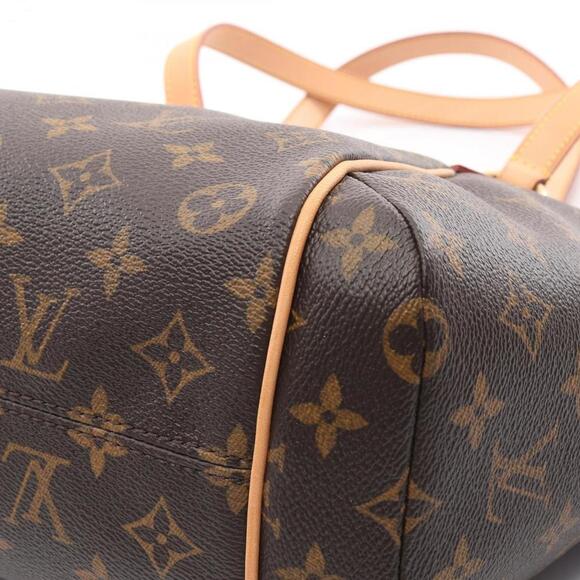 LOUIS VUITTON Brown Monogram Leather Tote Bag - Picture 7 of 8